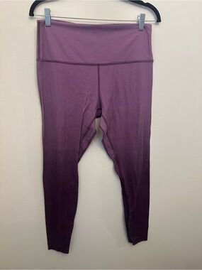 Lululemon Align High-Rise Leggings 28” Ombre Purple Mauve Yoga Athleisure Sz 12
